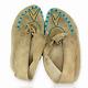 Antique / Vintage Matching Pair Native American Indian Beaded Moccasins. #3