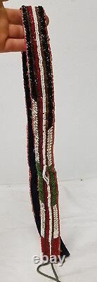 Antique Vintage Native American Indian Beaded Souvenir Belt Beads Tribal