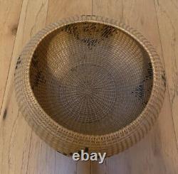 Antique Vintage Native American Indian Finely Woven Washoe Large 10.25 Basket