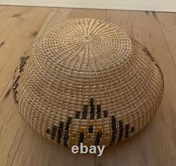 Antique Vintage Native American Indian Finely Woven Washoe Large 10.25 Basket