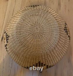 Antique Vintage Native American Indian Finely Woven Washoe Large 10.25 Basket