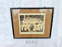 Antique Vintage Old Indian South India Victory Photograph People Wearing Dhothi/