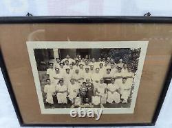 Antique Vintage Old Indian South India Victory Photograph People Wearing Dhothi