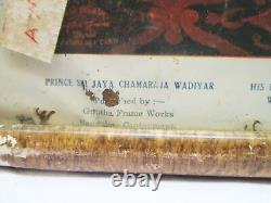 Antique Vintage Old Not Lithograph Colour Print India Mysore Maharaja & Prince