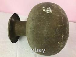 Antique Vintage Old Rare Shape Indian Tribal Brass Pot Home Decor Decorative C20