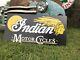 Antique Vintage Old Style Indian Motorcycles Sign