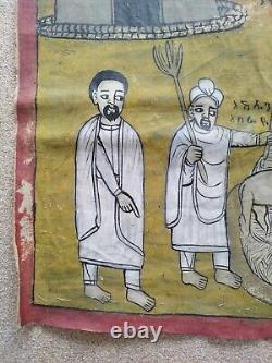 Antique/Vintage Original Pichwai Art Large Painting on Canvas Hindu/Indian