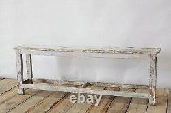 Antique Vintage Rustic Indian Timber Bench