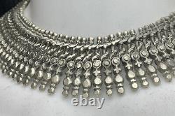Antique Vintage Silver Articulated Anklet / Choker Collar Indian Necklace 177 g