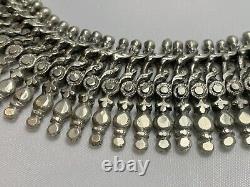 Antique Vintage Silver Articulated Anklet / Choker Collar Indian Necklace 177 g
