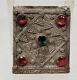 Antique Vintage Silver Indian South East Asian Stone Ruby Emerald Card Case