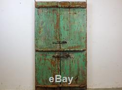 Antique Vintage Worn Paint Indian Wooden Door MILL-556 (7 AVAILABLE)
