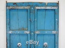 Antique Vintage Worn Paint Indian Wooden Door (REF525)