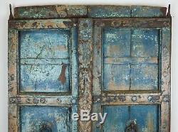 Antique Vintage Worn Paint Indian Wooden Door (REF526)