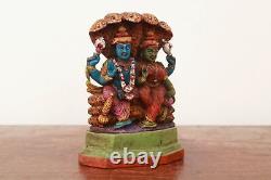 Antique Vishnu Lakshmi Statue Vintage Hindu God Home Temple Garden Decor Idol