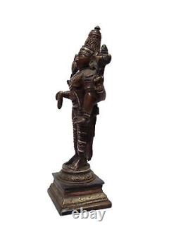 Antique Vishnu Statue Hindu God Mahavishnu Panchaloha Sculpture Vintage Figurine