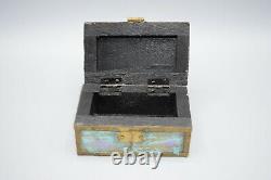 Antique Wooden Boxes Indian Opium Tobacco Casket Hand Carved Rajasthani