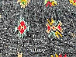 Antique Woven Navajo Native Indian Hand Made Rug / Matt Early Vintage