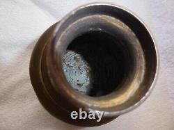 BRASS RAIL KOOJA x2 LIDDED POTS / URNS FOR WATER VINTAGE, INDIAN & USED