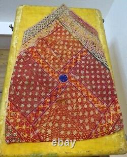 Banjara Embroidery Dowry Bag Large Vintage india ^