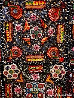 Banjara Kutch Embroidery Throw Wall Hanging Exquisite Embroidery Vintage