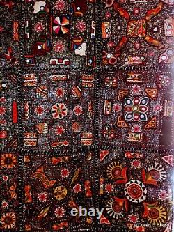 Banjara Kutch Embroidery Throw Wall Hanging Exquisite Embroidery Vintage