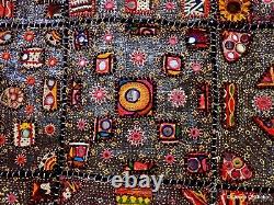 Banjara Kutch Embroidery Throw Wall Hanging Exquisite Embroidery Vintage