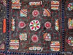 Banjara Kutch Embroidery Throw Wall Hanging Exquisite Embroidery Vintage