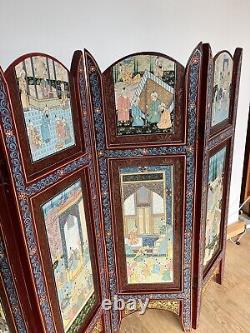Beautiful Indian Hand Painted Wooden Screen