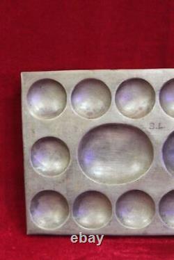Brass Egg Tray Game Old Vintage Indian Handmade Collectible PP-34