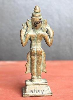 Brass Lady Statue Old Vintage Rare Home Decor Collectible Figure A-62