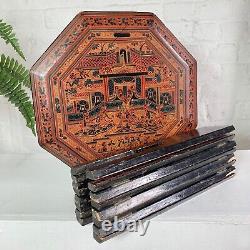 Burmese Octagonal Folding Table