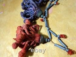 Camel Trappings Tassels Afghanistan or India Metal & Natural Dyes Vintage