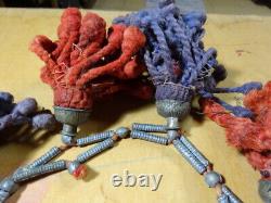 Camel Trappings Tassels Afghanistan or India Metal & Natural Dyes Vintage