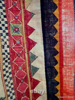 Dharanio Textile India Embroidery Gujarat Wall Hanging Antique