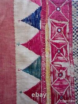 Dharanio Textile India Embroidery Saurashtra Gujarat Wall Hanging Antique