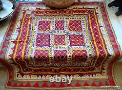 Embroidered Ceremonial Chakla Cloth Textile India Saurashtra Community Gujarat