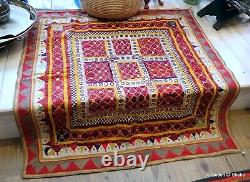 Embroidered Ceremonial Chakla Cloth Textile India Saurashtra Community Gujarat