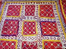 Embroidered Ceremonial Chakla Cloth Textile India Saurashtra Community Gujarat