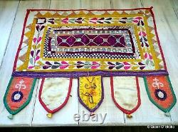 Embroidered Ceremonial Toran Gujarat 20th C Vintage