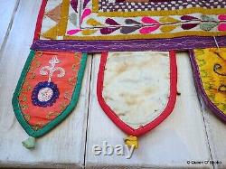 Embroidered Ceremonial Toran Gujarat 20th C Vintage