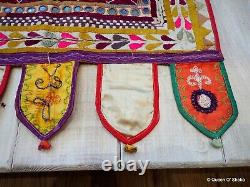 Embroidered Ceremonial Toran Gujarat 20th C Vintage