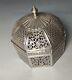 Fine Large Heavy Octagonal Domed Indian Mughal Silver Box Antiques Asian Art