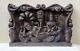 Handcarved Hindu God Vishnu Wall Panel Wooden Vintage Temple Sculpture Statue