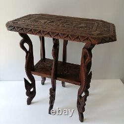 Hardcarved Indian Elephant Table