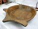 Indian Vintage Handmade Wooden Bowl Pranth Collectible