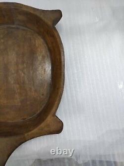 INDIAN VINTAGE HANDMADE WOODEN BOWL Pranth Collectible