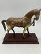 Indian Crafted Brass Equine Vibrant Handmade Niello Work Horse Statue Trophy