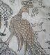 Indian Kalamkari Printed Textile Block Printed Cotton Vtg Unfinished Peacock