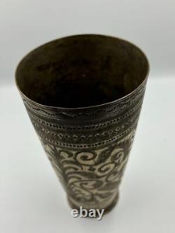 Indian Vintage Handmade antique brass Glass/Cup for home decore